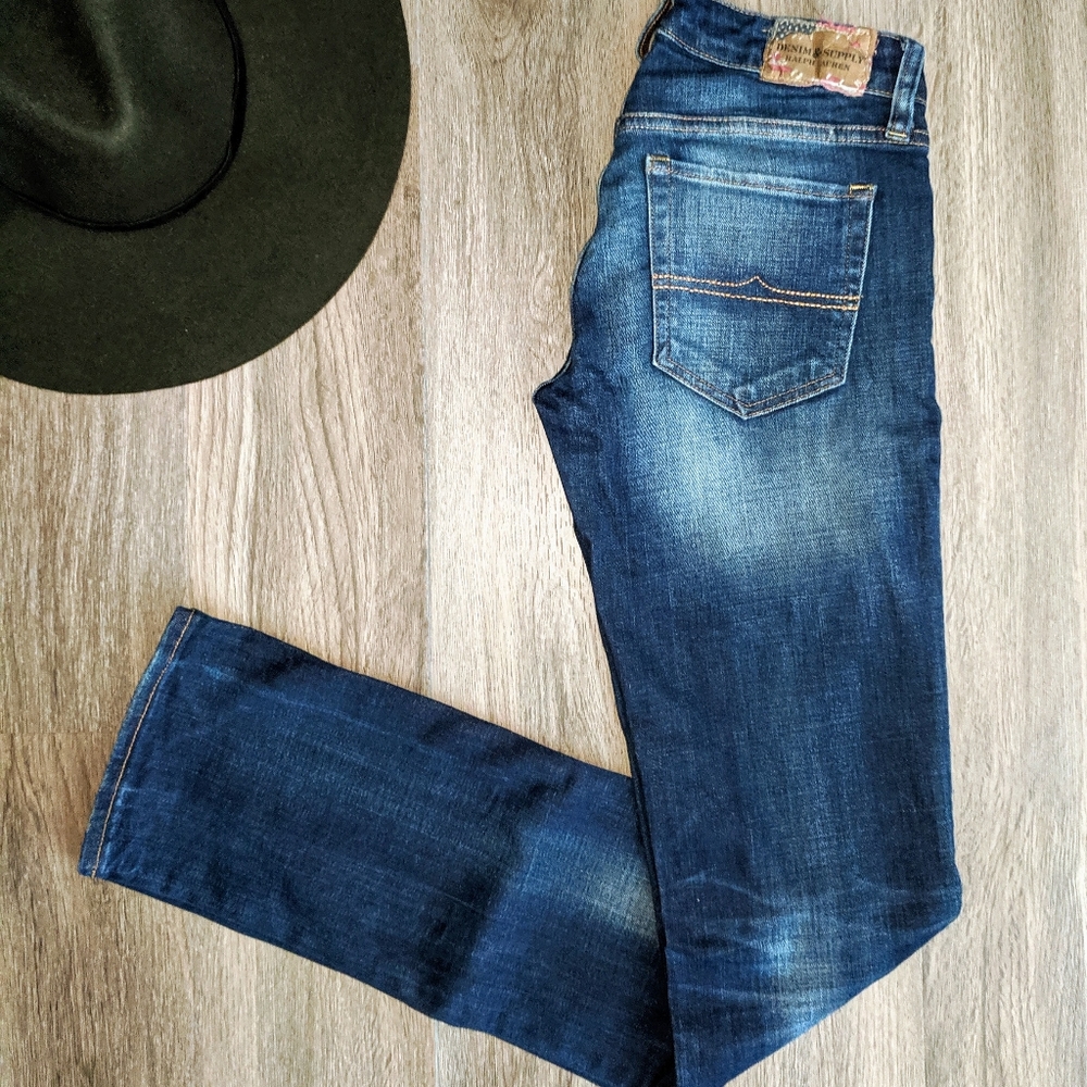Denim & Supply Straight Leg Medium Wash Jeans 26